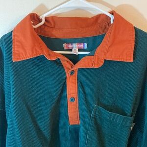 Urban Outfitters cord popover men’s long sleeve shirt